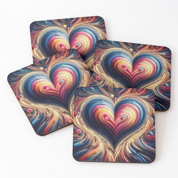 Item preview, Abstract Love Heart Victor Vasarely Style Great Design designed and sold by Creat-Des.