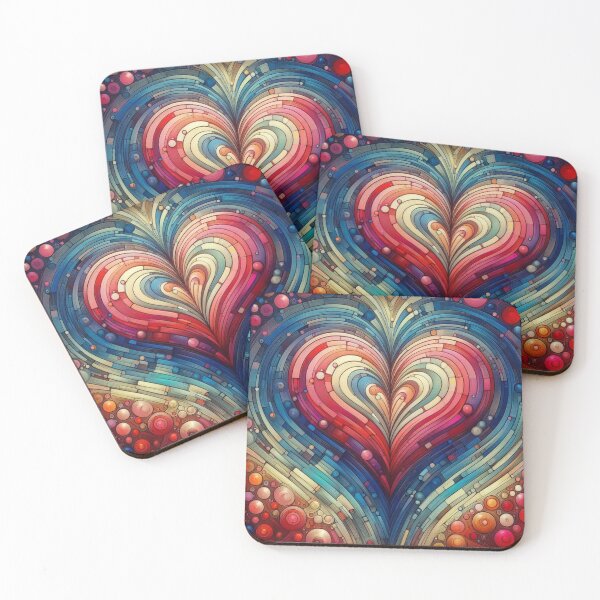 Item preview, Abstract Love Heart Victor Vasarely Style Great Design designed and sold by Creat-Des.