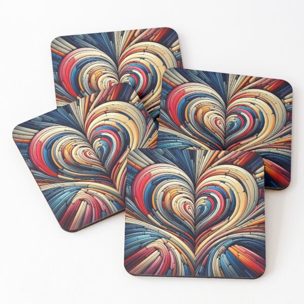 Item preview, Abstract Love Heart Victor Vasarely Style Great Design designed and sold by Creat-Des.