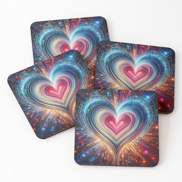 Item preview, Abstract Love Heart Victor Vasarely Style Great Design designed and sold by Creat-Des.