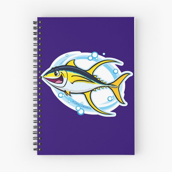 Item preview, Yellowfin Tuna Cartoon Style designed and sold by David Pearce Marine Art.
