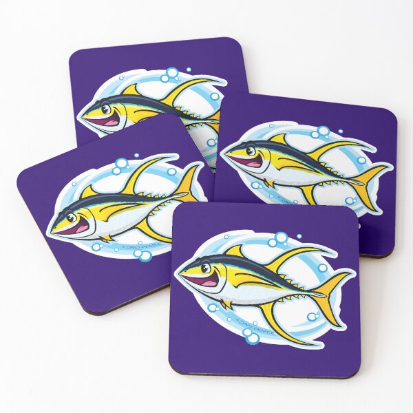 Item preview, Yellowfin Tuna Cartoon Style designed and sold by David Pearce Marine Art.