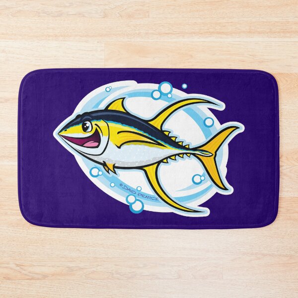 Item preview, Yellowfin Tuna Cartoon Style designed and sold by David Pearce Marine Art.