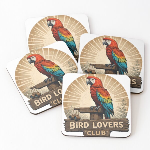 Item preview, Bird Lovers Club - Parrot Illustration designed and sold by EnigmaVoid.