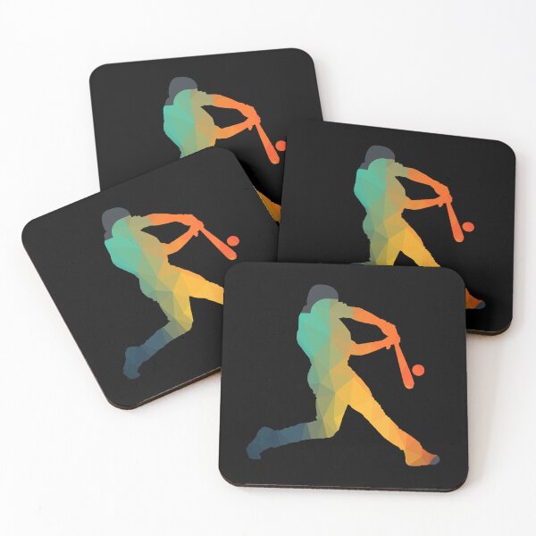 Item preview, Basic Green Geometric Softball Player Silhouette Gift designed and sold by freeArt10.