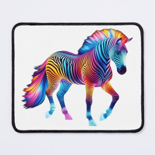 Item preview, Neon Mirage Zebra – A Radiant Vision designed and sold by GloriousArtSKD.