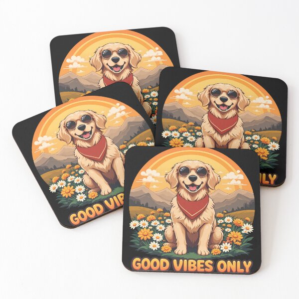 Item preview, Good Vibes Only - Cool Dog Illustration designed and sold by EnigmaVoid.