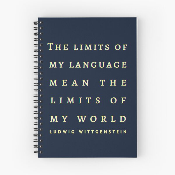 Item preview, Ludwig Wittgenstein quote: The limits of my language mean the limits of my world. designed and sold by artbleed.