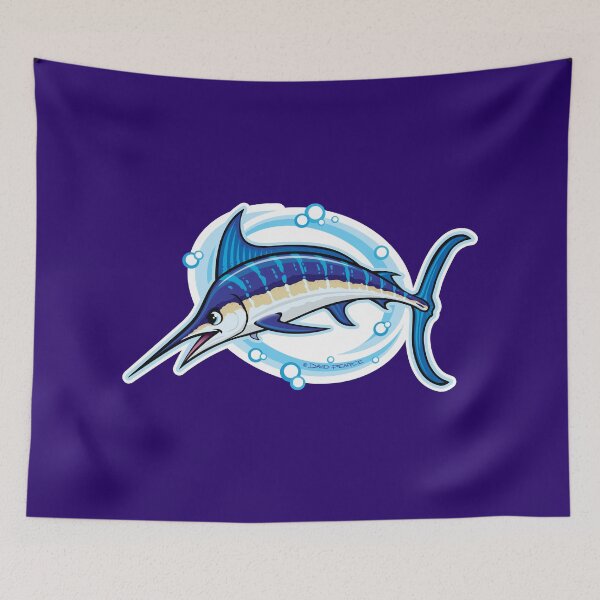Item preview, Striped Marlin Cartoon Style designed and sold by David Pearce Marine Art.