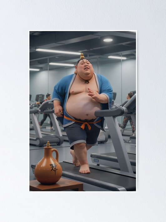 Ne Zha 2,Taiyi Zhenren loses weight on treadmill