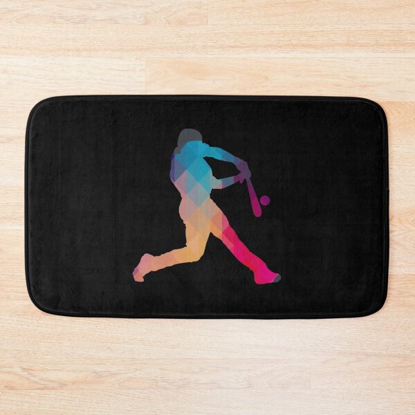 Item preview,  Basic Colorful Geometric Softball Player Silhouette Gift designed and sold by freeArt10.
