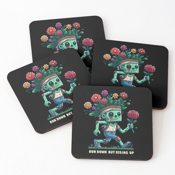 Item preview, Run Down But Rising Up Funny Zombie designed and sold by Funny Vintage Stickers And T-Shirts.