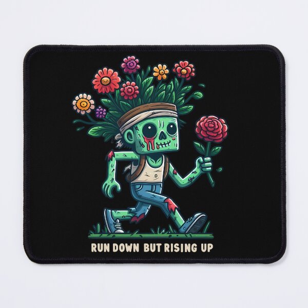 Item preview, Run Down But Rising Up Funny Zombie designed and sold by Funny Vintage Stickers And T-Shirts.
