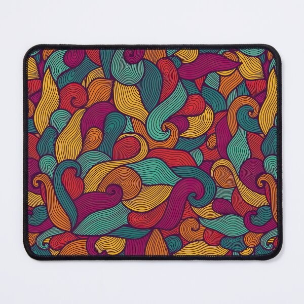 Item preview, Colorful Hand-drawn Wave Pattern designed and sold by Teravill.