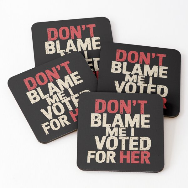 Item preview, Don't Blame Me I Voted For Her - This funny gift is perfect for progressive voters, feminists, and activists who want to express their political beliefs with a touch of humor. designed and sold by ZyziowskyArt.