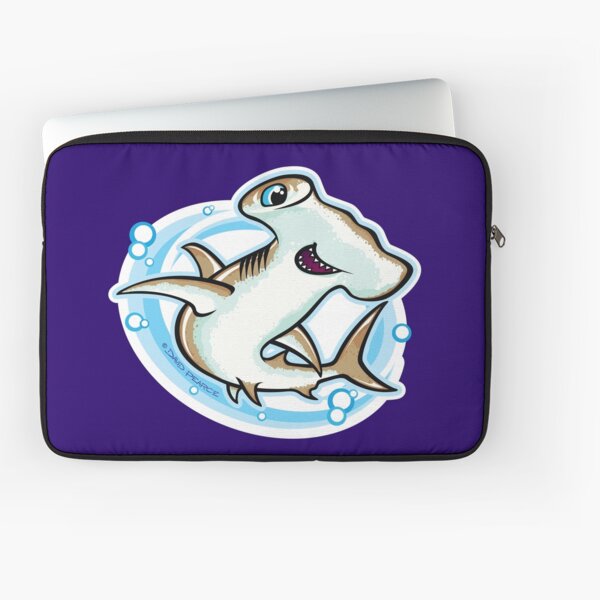 Hammer Head Shark Cartoon Style Laptop Sleeve