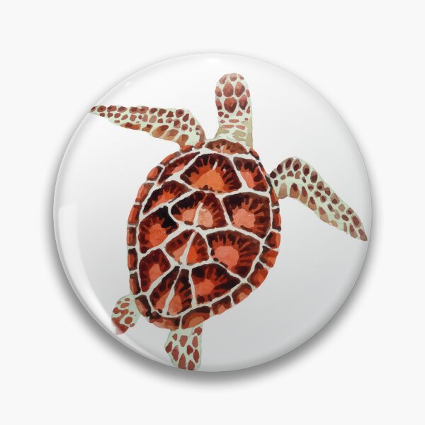 Artikelvorschau, Aquarell Schildkröte, Süße Meeresschildkröte, Ozeanliebhaber, Künstlerisches Meeresleben, Strandästhetisches Schildkrötengeschenk entworfen und verkauft von NobelT.