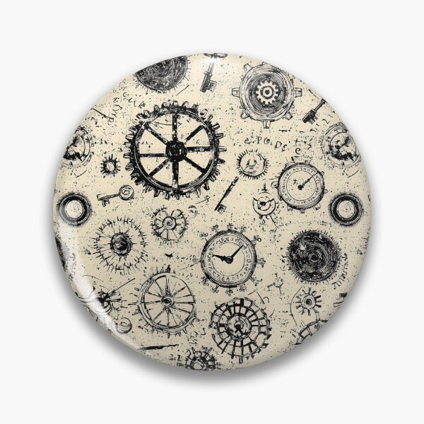 Item preview, Steampunk-inspired artwork with gears and schematics designed and sold by Piotrek0001.
