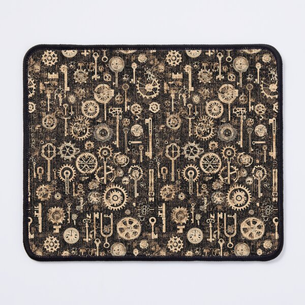 Item preview, Sepia-toned mechanical gears and clock elements designed and sold by Piotrek0001.