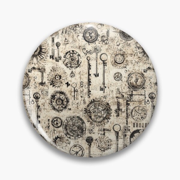 Item preview, Grunge aesthetic gears and vintage clock faces designed and sold by Piotrek0001.