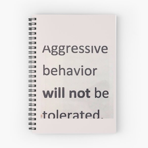Item preview, aggressive behavior will not be tolerated designed and sold by ExMeansWithOut.