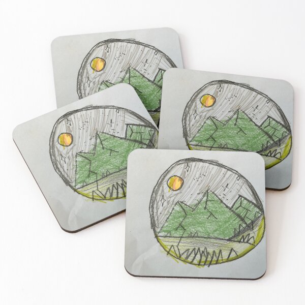 Item preview, Mountain in the night  designed and sold by IvycloudARTS.
