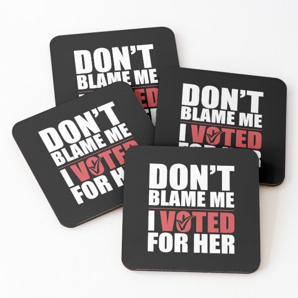 Item preview, Don't Blame Me I Voted For Her - This funny gift is perfect for progressive voters, feminists, and activists who want to express their political beliefs with a touch of humor. designed and sold by ZyziowskyArt.