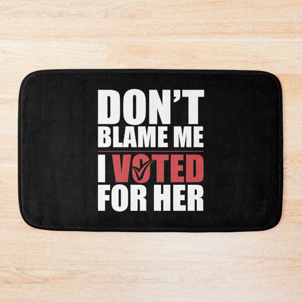 Item preview, Don't Blame Me I Voted For Her - This funny gift is perfect for progressive voters, feminists, and activists who want to express their political beliefs with a touch of humor. designed and sold by ZyziowskyArt.