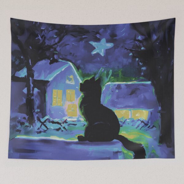Item preview, A Cat in the night village designed and sold by MerryCrown.