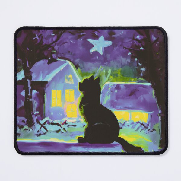 Item preview, A Cat of night in village designed and sold by MerryCrown.