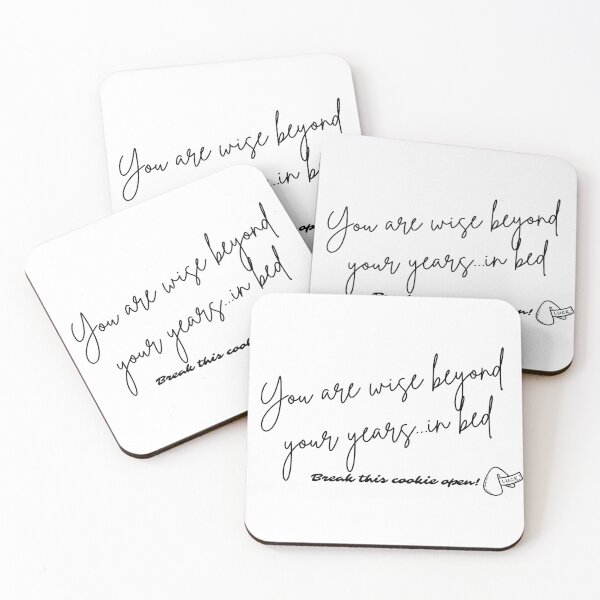 Item preview, Fortune Cookie - You are wise beyond your years...in bed (black font) designed and sold by Whimsical Mirth.