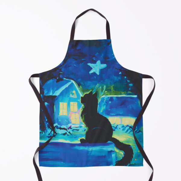Item preview, A Cat in village of night designed and sold by MerryCrown.
