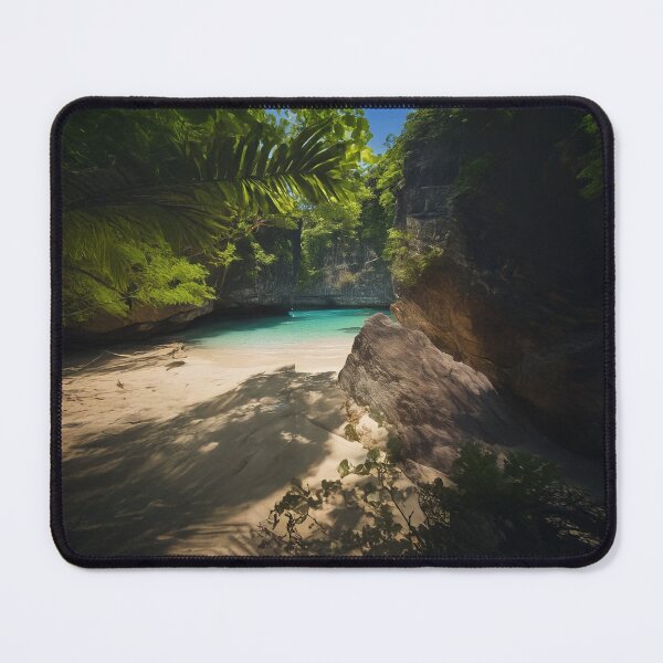 Item preview, Hidden Tropical Lagoon – Secluded Paradise with Crystal Waters designed and sold by ArtArchive-KK.