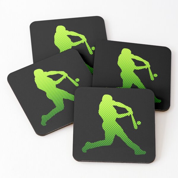 Item preview, Green 90s Pop Art Textured Geometric Softball Player Gift designed and sold by freeArt10.