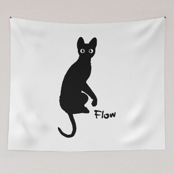 Item preview, Flow / Straume / dark grey cat designed and sold by JCBA.