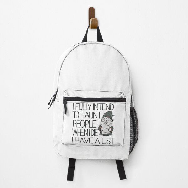 Item preview, I Fully Intend To Haunt People When I Die I Have a List - This funny gift is perfect for fans of dark humor, sarcasm, and those who plan to cause mischief even after death! designed and sold by ZyziowskyArt.