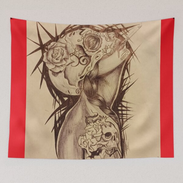 Item preview, Woman/skull  designed and sold by INK-LINE DESIGNS .