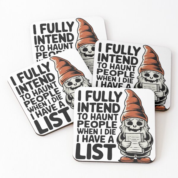 Item preview, I Fully Intend To Haunt People When I Die I Have a List - This funny gift is perfect for fans of dark humor, sarcasm, and those who plan to cause mischief even after death! designed and sold by ZyziowskyArt.