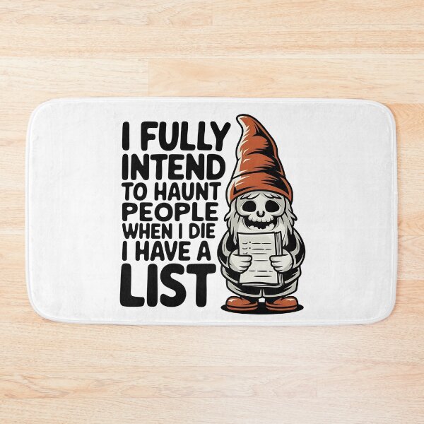 Item preview, I Fully Intend To Haunt People When I Die I Have a List - This funny gift is perfect for fans of dark humor, sarcasm, and those who plan to cause mischief even after death! designed and sold by ZyziowskyArt.