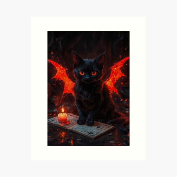 Item preview, Witchcraft Cat designed and sold by AliceWhiteDF.