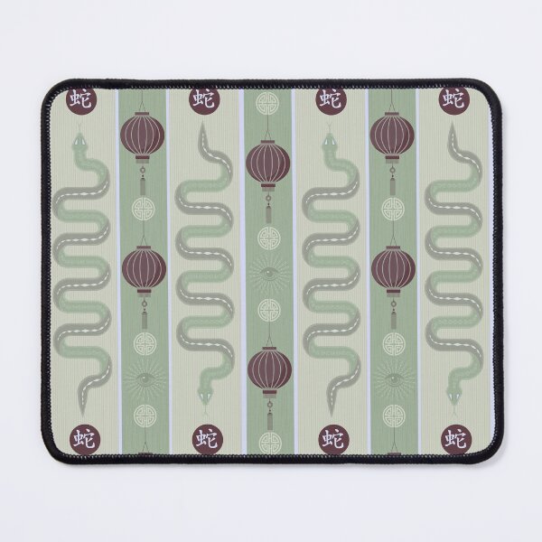 Item preview, SNAKE SERENADE - LEMON GRASS designed and sold by Carina Parry Studios.