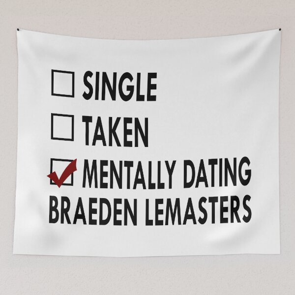 Item preview, Dating Braeden Lemasters Black White designed and sold by Sasya.