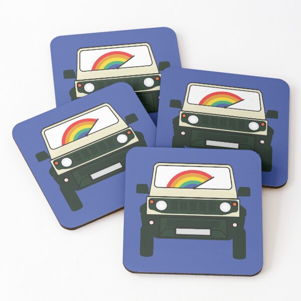 Item preview, Cream Jimny with Rainbow Windshield designed and sold by stoicjimny.