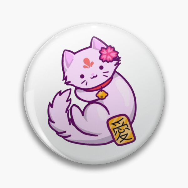 Item preview, Kawaii Pink Lucky Cat Laying Down designed and sold by Aerospade.