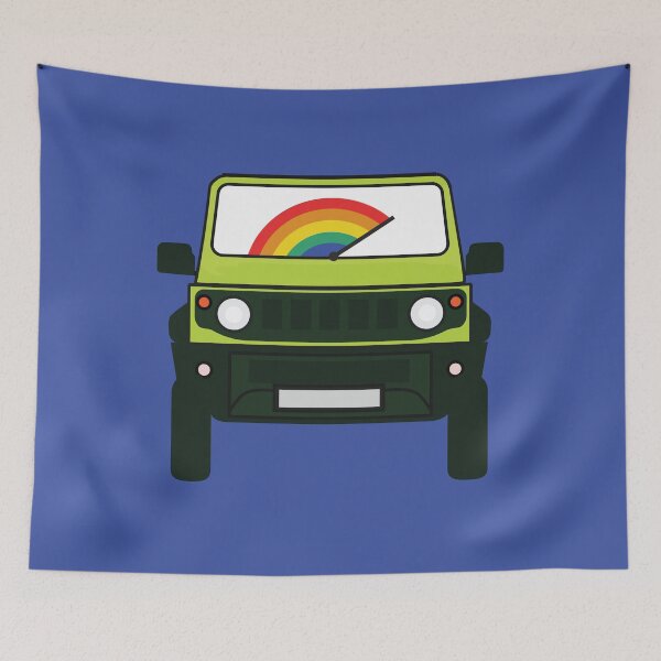 Item preview, Kinetic Yellow Jimny with Rainbow Windshield designed and sold by stoicjimny.
