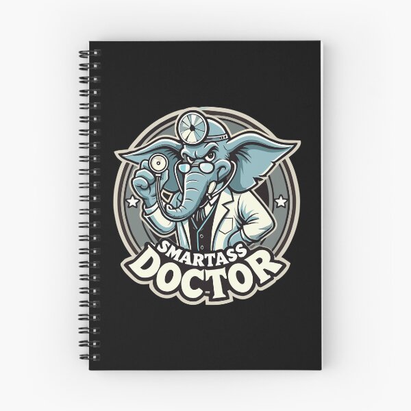Item preview, Smartass Doctor Elephant Funny Gift designed and sold by Pineapple-Tree.