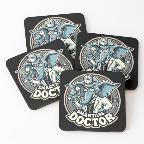 Item preview, Smartass Doctor Elephant Funny Gift designed and sold by Pineapple-Tree.