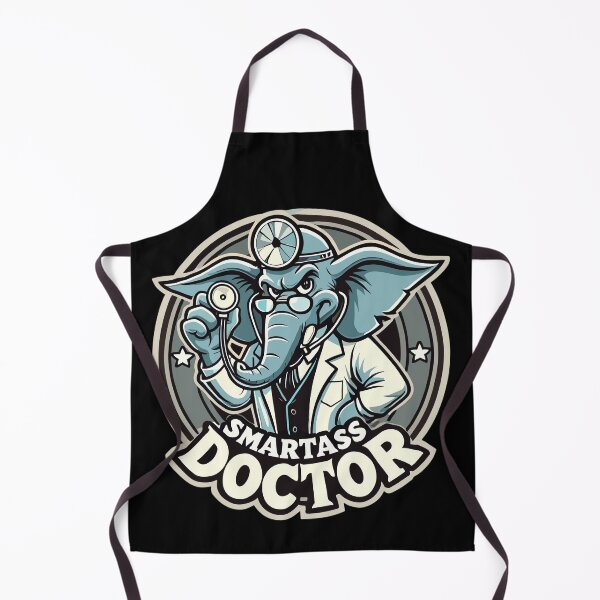 Item preview, Smartass Doctor Elephant Funny Gift designed and sold by Pineapple-Tree.