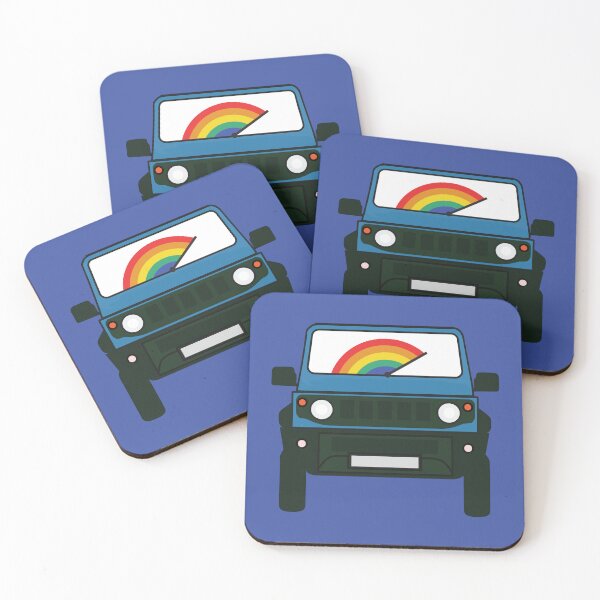 Item preview, Blue Jimny with Rainbow Windshield designed and sold by stoicjimny.
