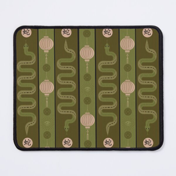Item preview, SNAKE SERENADE - PESTO designed and sold by Carina Parry Studios.